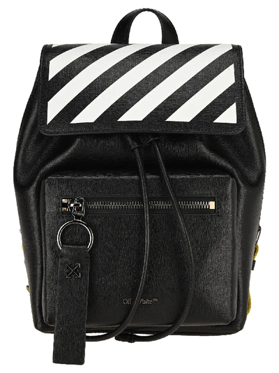 Shop Off-white Off White Diagonal Backpack In Black