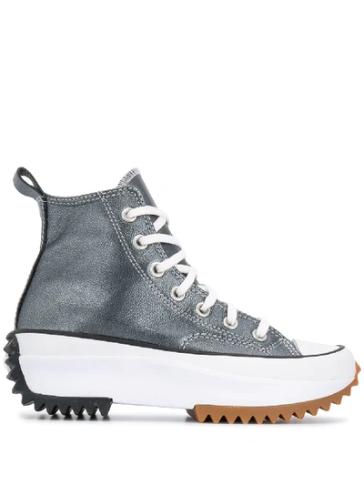 Shop Converse Run Star Hike High-top Sneakers In Silver