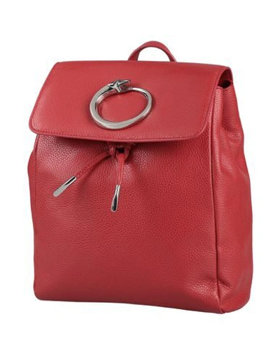 Shop Cavalli Class Backpack & Fanny Pack In Brick Red
