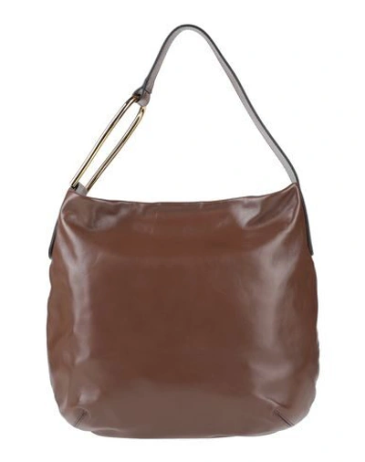 Shop Gianni Chiarini Handbags In Dark Brown