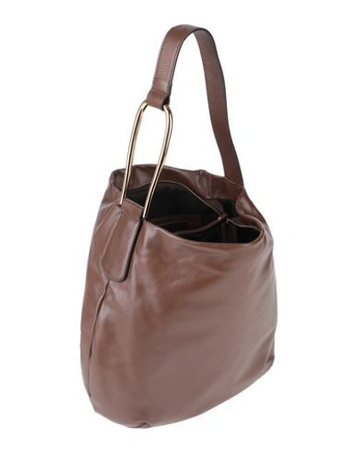 Shop Gianni Chiarini Handbags In Dark Brown