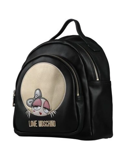 Shop Love Moschino Backpacks In Black