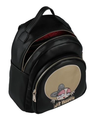 Shop Love Moschino Backpacks In Black