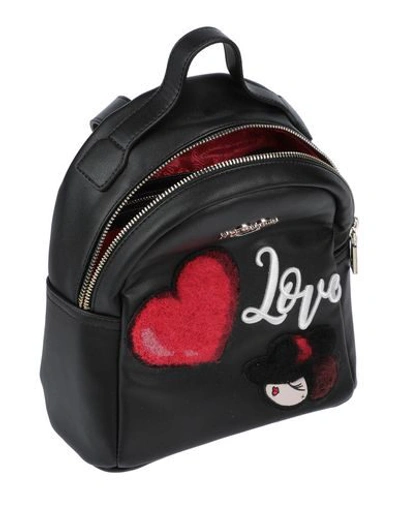 Shop Love Moschino Backpack & Fanny Pack In Black