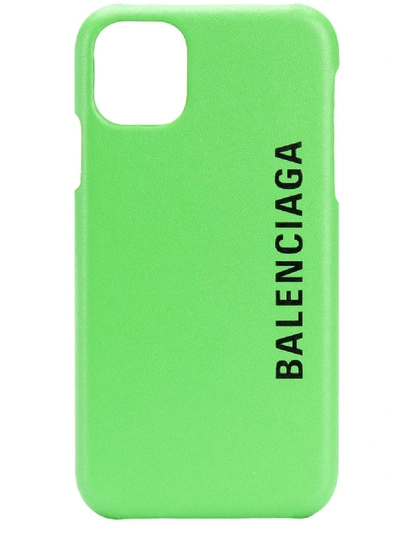 Shop Balenciaga Cash Iphone 11 Case In Green