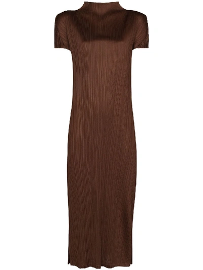 ISSEY MIYAKE PLEATED MIDI DRESS 