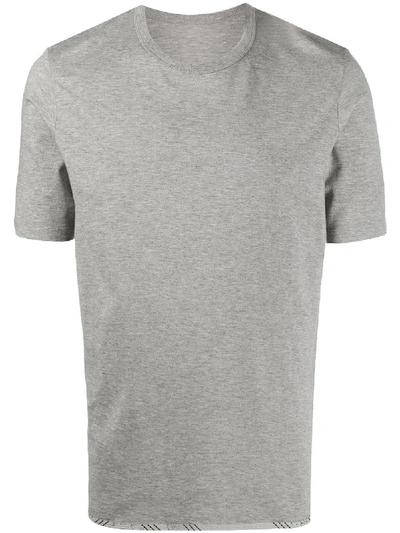 Shop Visvim Bandana Print Trim T-shirt In Grey