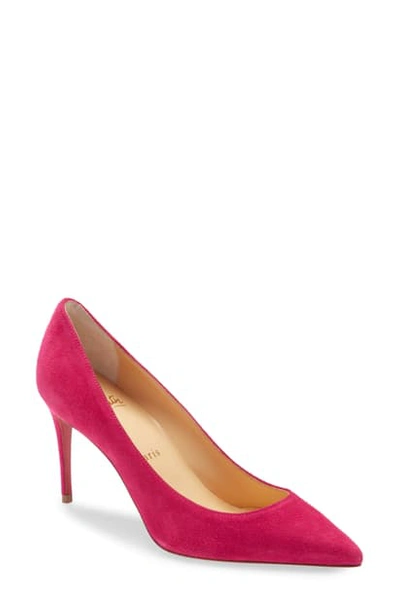Shop Christian Louboutin Kate Pointed Toe Pump In Pink