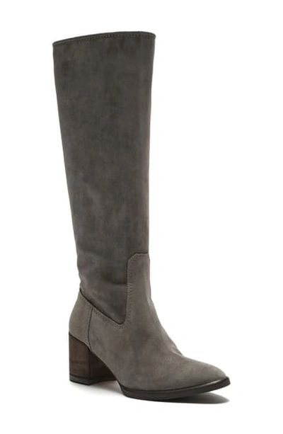 Shop Etienne Aigner Tova Knee High Boot In Smoke Suede