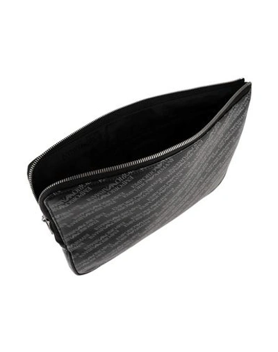 Shop Emporio Armani Handbags In Steel Grey