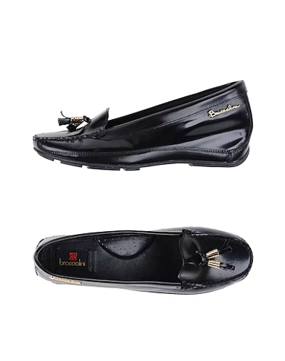 Shop Braccialini Loafers In Black