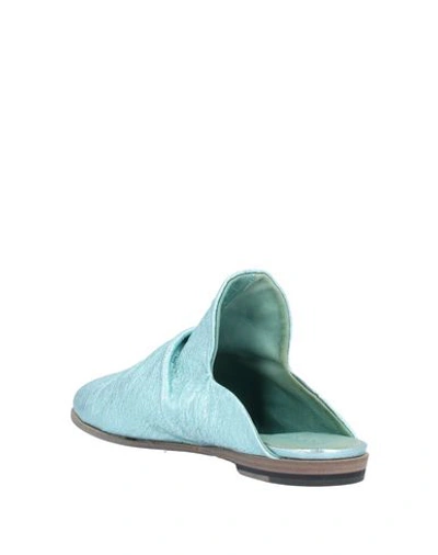 Shop Pantanetti Mules & Clogs In Turquoise