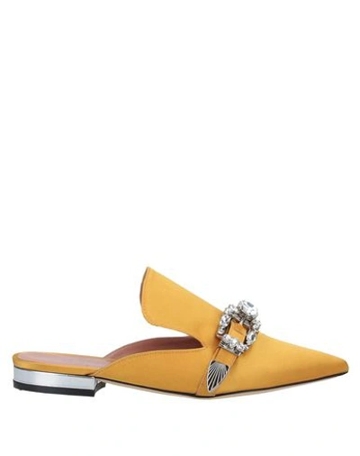 Shop Eleventy Mules And Clogs In Ocher