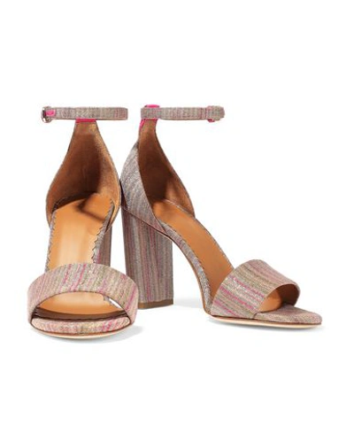 Shop M Missoni Sandals In Khaki