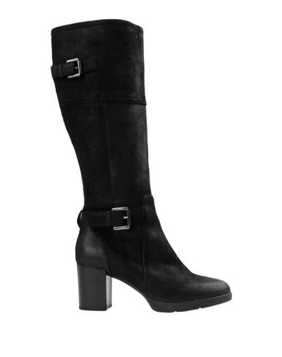 Geox Knee Boots In Black