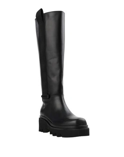 Shop John Galliano Knee Boots In Black