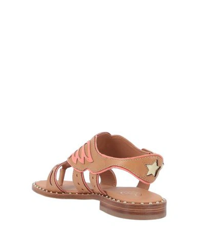 Shop Ash Toe Strap Sandals In Tan