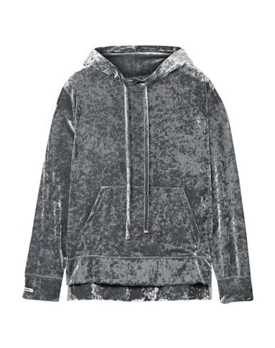 Shop Blouse Woman Sweatshirt Grey Size L Polyester, Polyamide, Elastane