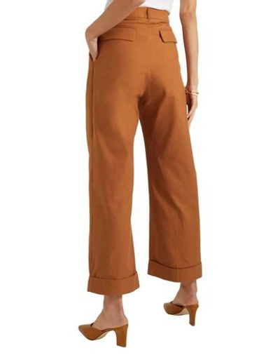 Shop Matin Woman Pants Tan Size 4 Cotton In Brown