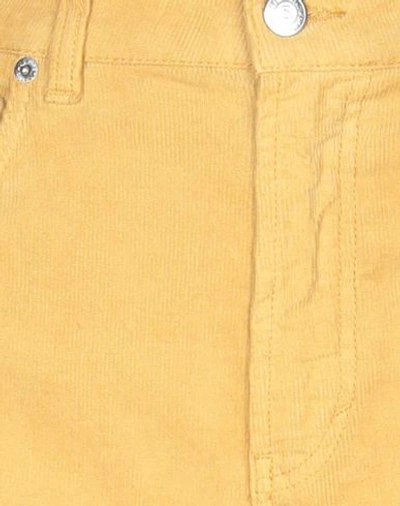 Shop Department 5 Woman Pants Ocher Size 31 Cotton, Elastane In Yellow