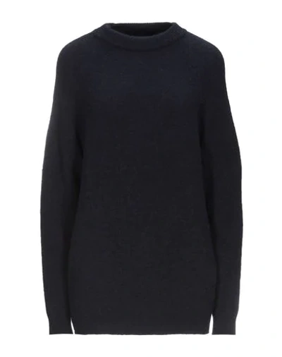 Shop High By Claire Campbell Sweaters In Dark Blue