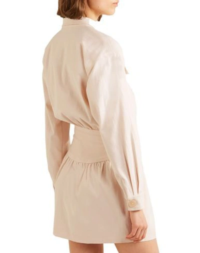 Shop The Line By K Woman Mini Dress Ivory Size L Cotton, Elastane In White