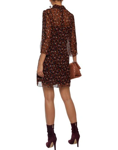 Shop Anna Sui Short Dress In Brown