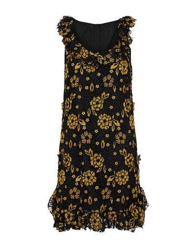 Shop Anna Sui Short Dress In Black