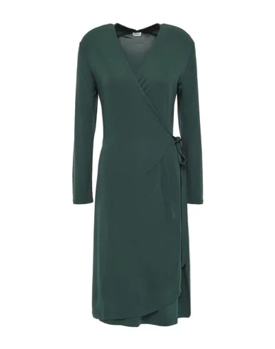 Shop Filippa K Short Dress In Dark Green