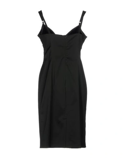 Shop Angelo Marani Knee-length Dresses In Black