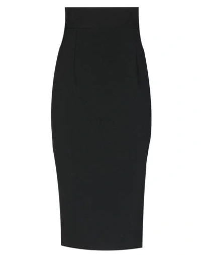 Shop Dondup Midi Skirts In Black