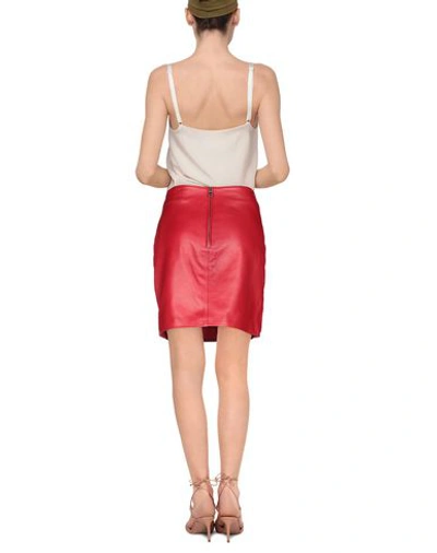 Shop Manokhi Knee Length Skirts In Red