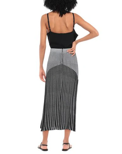 Shop Balmain Midi Skirts In Black
