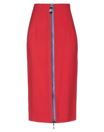 Shop Cushnie 3/4 Length Skirts In Red