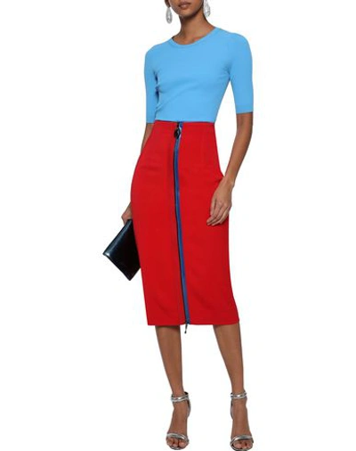 Shop Cushnie 3/4 Length Skirts In Red