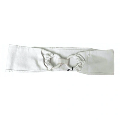Pre-owned Jean Paul Gaultier White Leather Belt
