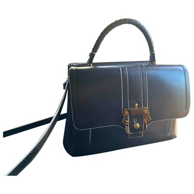 Pre-owned Paula Cademartori Blue Leather Handbag