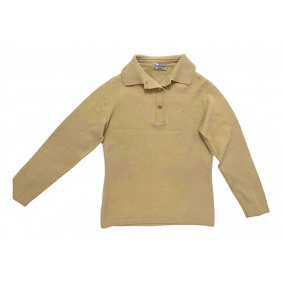 Pre-owned Burberry Camel Wool  Top