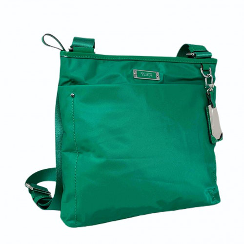 tumi green luggage