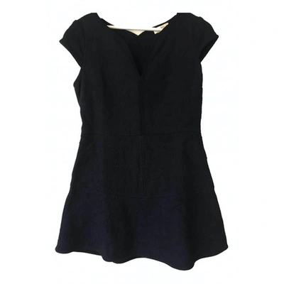 Pre-owned Ba&sh Dress In Navy