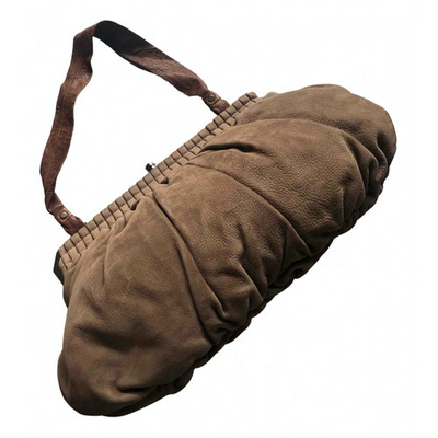 Pre-owned Lanvin Handbag In Brown