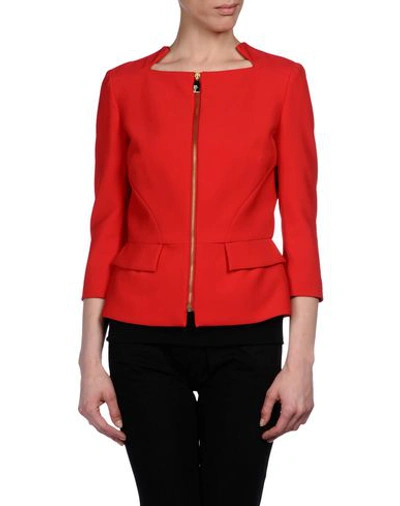 Shop Versace Sartorial Jacket In Red