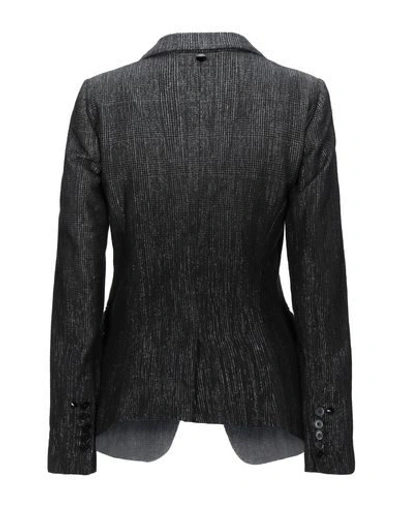 Shop High By Claire Campbell High Woman Blazer Black Size 10 Cotton, Virgin Wool, Rayon, Polyester, Nylon