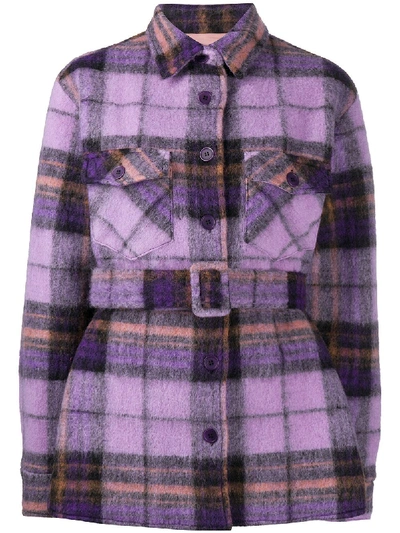 Shop Andamane Evita Wool Jacket In Violet