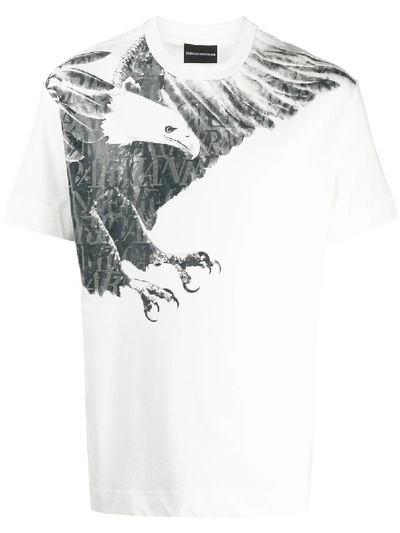 Shop Emporio Armani Cotton T-shirt In White