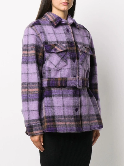 Shop Andamane Evita Wool Jacket In Violet