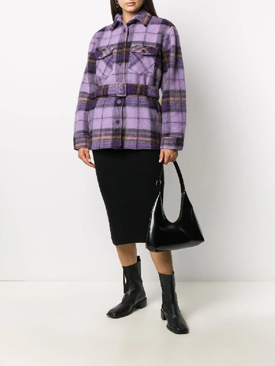 Shop Andamane Evita Wool Jacket In Violet