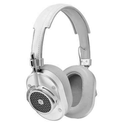 Shop Master & Dynamic ® Mh40 Wired Over-ear Premium Leather Headphones - White Leather/silver Metal