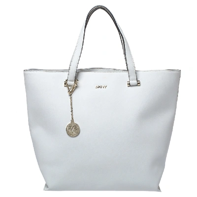 Pre-owned Dkny White Leather Tote
