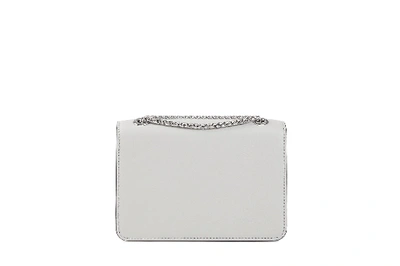 Shop Strathberry East/west Mini In Pearl Grey (silver Hardware)